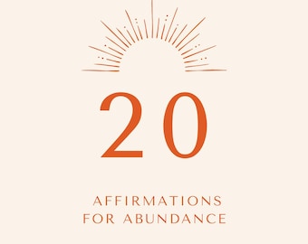Cartas de Afirmación de Abundancia: Baraja de Inspiración Diaria