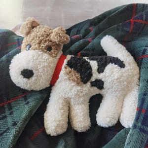 Custom Fox Terrier Plush: Personalized Stuffed Animal, Handmade Dog Memorial