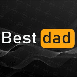 Bester Vater SVG, klassischer Vatertag SVG, Retro Vater Clipart Design, digitaler Download
