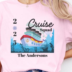 Custom Cruise Squad 2025 Shirt, Cruise Squad Shirt, Custom Cruise Squad Group Shirt for 2025 Season, Custom Family Cruise Shirts, Cruise