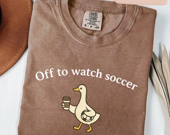 Funny Soccer Mom Goose Shirt, Comfort Colors Soccer T-shirt, Soccer Mama Mothers Day Gift