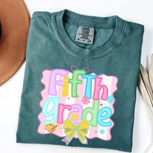Comfort Colors 5th Grade Back to School T-Shirt - First Day Outfit