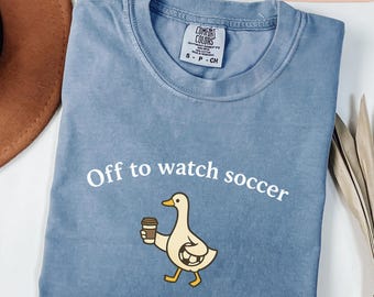 Funny Soccer Mom Goose Shirt, Comfort Colors Soccer T-shirt, Soccer Mama Mothers Day Gift