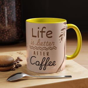 Inspirational Accent Coffee Mug - Perfect for Coffee Lovers, Home Office, Gifts, Housewarming, Birthdays, Daily Motivation