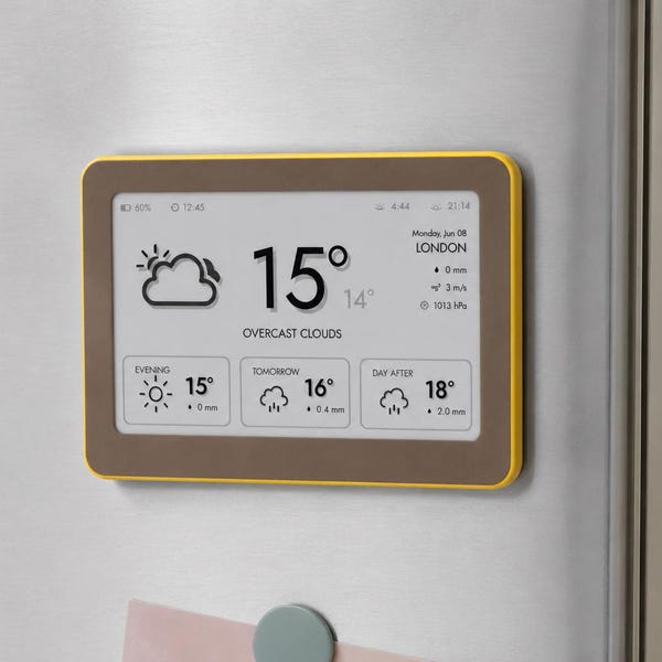 E-Paper Weather Station | Brisa Daylo, Warm Studio collection, WiFi Forecast Display, Air Quality