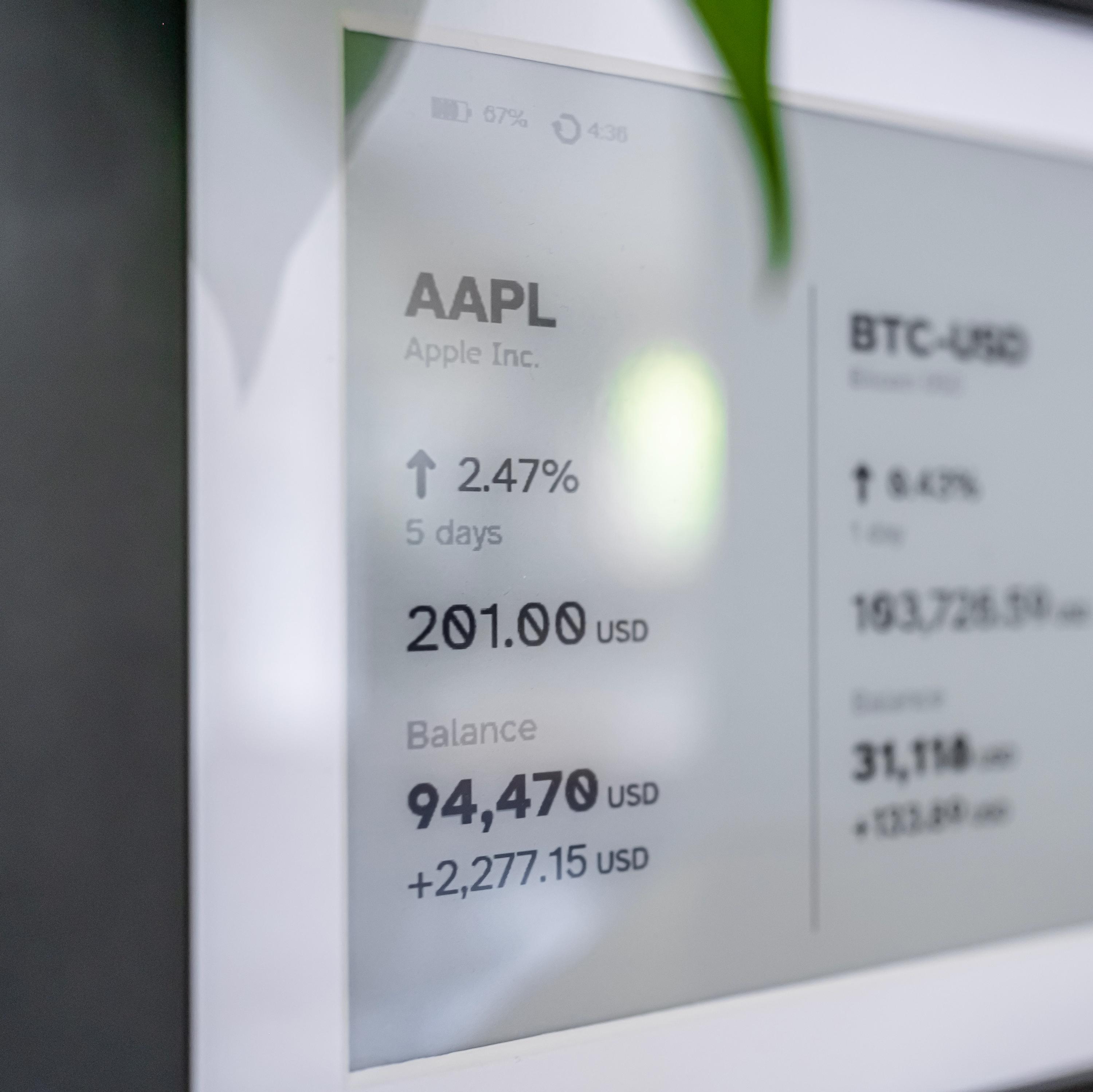 Bitcoin Live Price Ticker: Wireless Crypto, Stocks, ETF Display, Battery  Powered (black) - Etsy