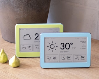 Pastel E-Ink Weather Display | Brisa Daylo 7.5 Inch Magnetic WiFi Frame