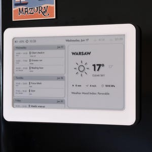 Wyświetlanie kalendarza w formacie e-papieru | Brisa Daylo, kolekcja Warm Studio, planer Google Apple Outlook ICS
