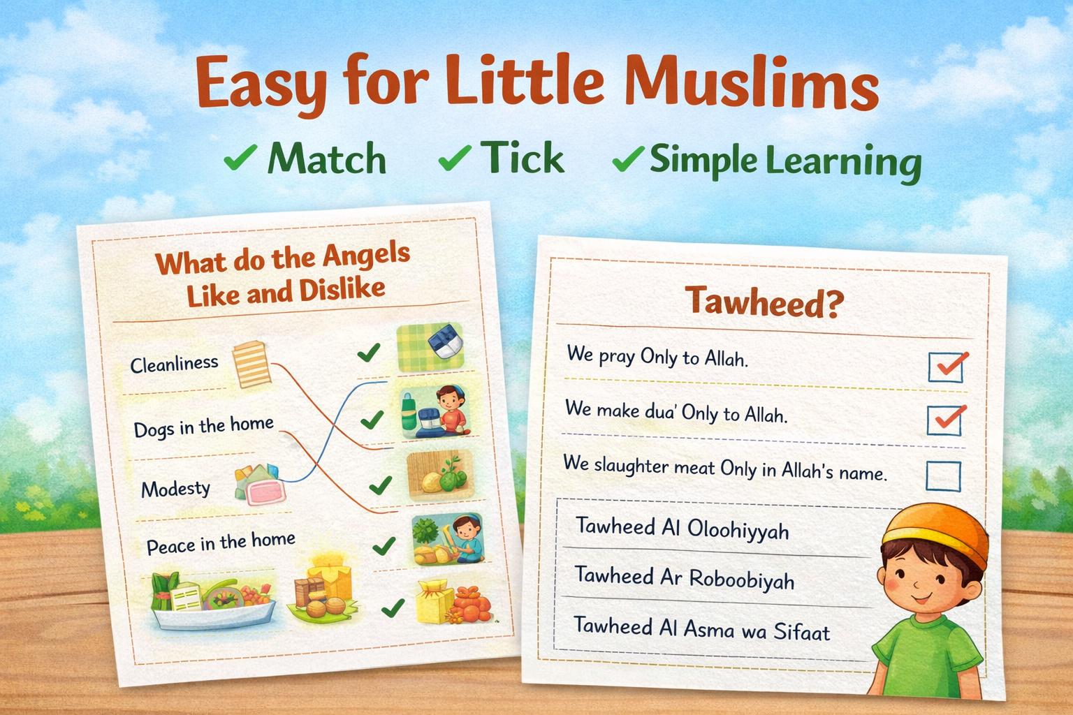 Islamic Faith Workbook for Kids – Tawheed & Pillars of Islam (ages 3-8 ...