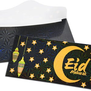 Eid ul Adha Money Envelopes 2025 – 18pcs Eid Mubarak Gift Card & Cash Holders – Islamic Eid Favor Pockets for Kids, Family, Ramadan