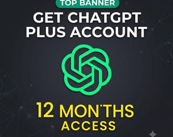 ChatGPT Plus Account | 12 Month | ChatGPT Plus & Pro 12 Months | 100% Warranty | Fast Delivery ChatGPT Plus Account