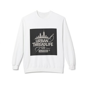 Sudadera de cuello redondo de polar Urban Threadlife, prenda informal y acogedora, ideal para él/ella, estilo moderno, ideal para otoño/invierno.