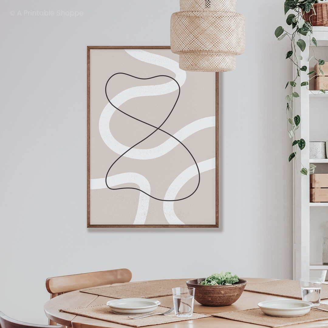 Abstract Modern Line Drawing Instant Digital Download Print - Etsy