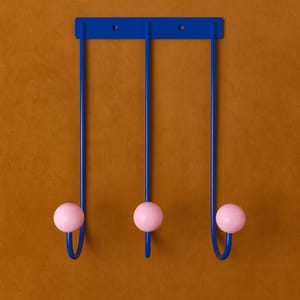Perchero de pared de metal para entrada/Organizador de pared minimalista moderno/Ganchos decorativos para el hogar o la oficina