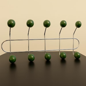 Perchero de pared de metal para entrada / Organizador de abrigos minimalista moderno para montar en la pared / Decoración de pared funcional para el hogar o la oficina