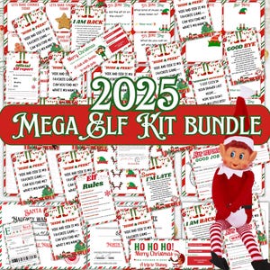 Kit de elfo para 24 dias mais vendido de 2025, kit de atividades de elfo de Natal, acessórios de elfo, ideias pré-planejadas para elfos, cenas de elfo para 24 dias, ideias de elfos de Natal