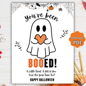 You&#39;ve Been Boo&#39;d Printable Halloween sign, you&#39;ve Been Booed Coworker Edition, You&#39;ve Been Booed Printable, Halloween Boo Game, Booed