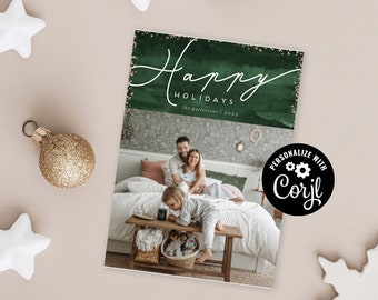 Happy Script Holiday Card