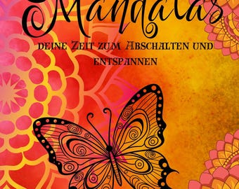 Animal Mandala Coloring Book as PDF: 30 digital coloring pages to print & for tablet | Mandalas for children and adults