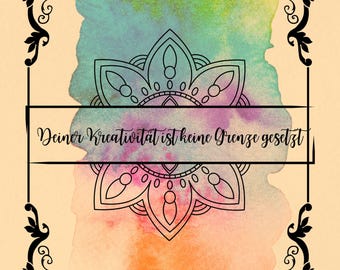 Digital Mandala Coloring Book for Adults – 30 Coloring Pages as PDF | Perfect for printing & on the tablet