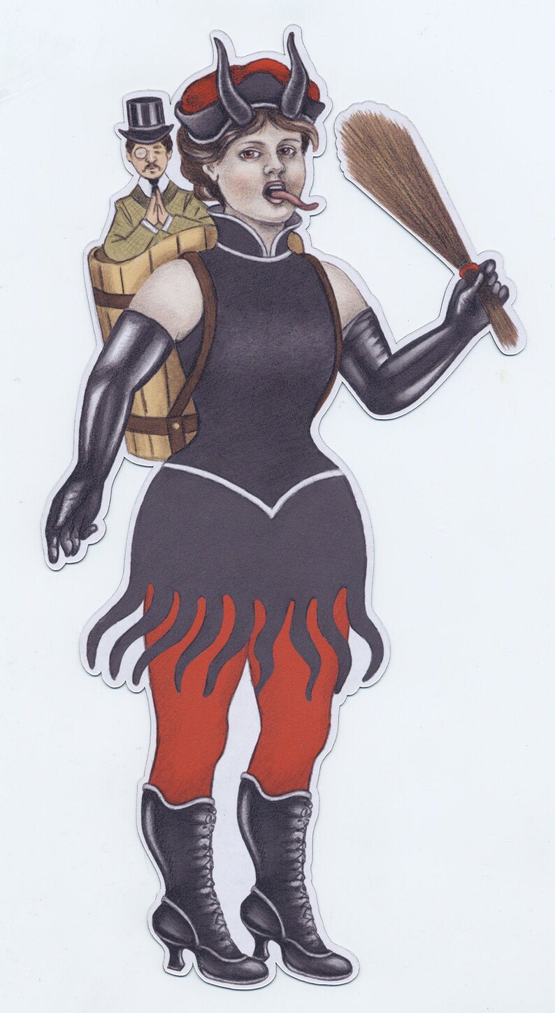 Lady Krampus Magnet - Etsy