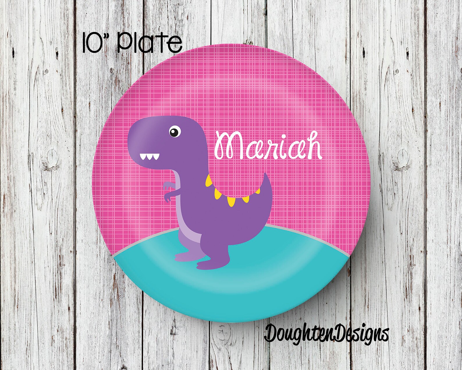 dinosaur with a plate on its head