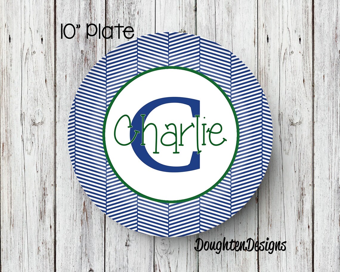 Personalized Name Plate Birthday Plate Personalized Melamine Etsy