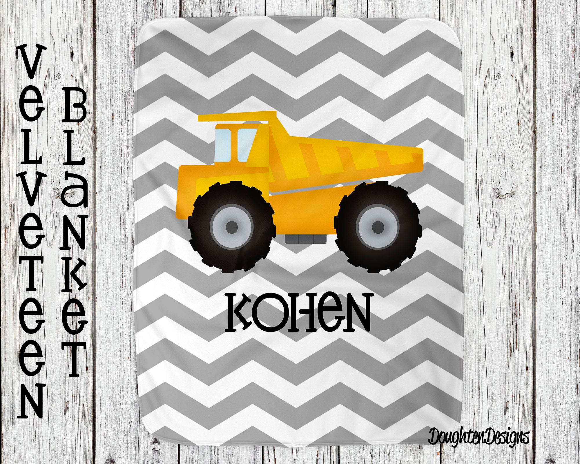 Personalized blanket Truck blanket Construction Blanket Etsy