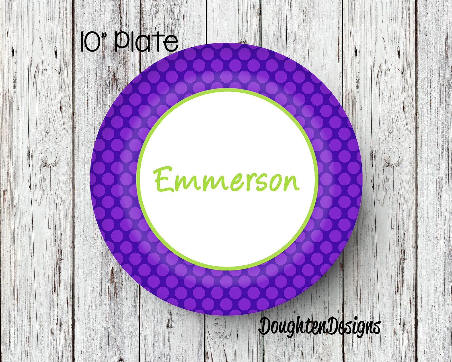Personalized Name Plate Birthday Plate Personalized Melamine Etsy