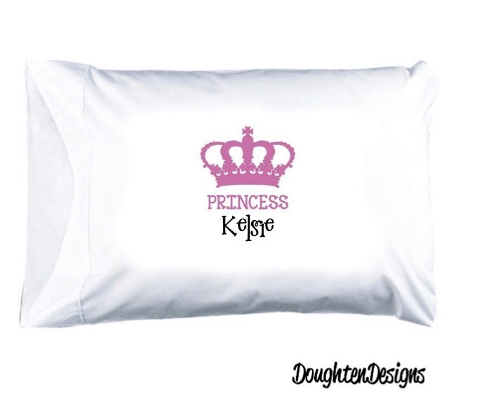 Personalized Princess Pillowcase Princess Pillow Princess Etsy