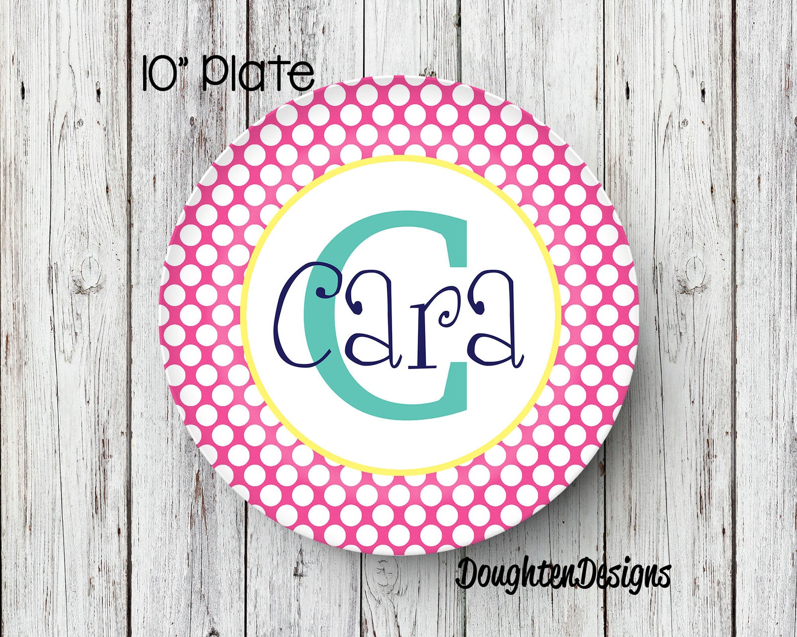 Personalized Name Plate Birthday Plate Personalized Melamine Etsy