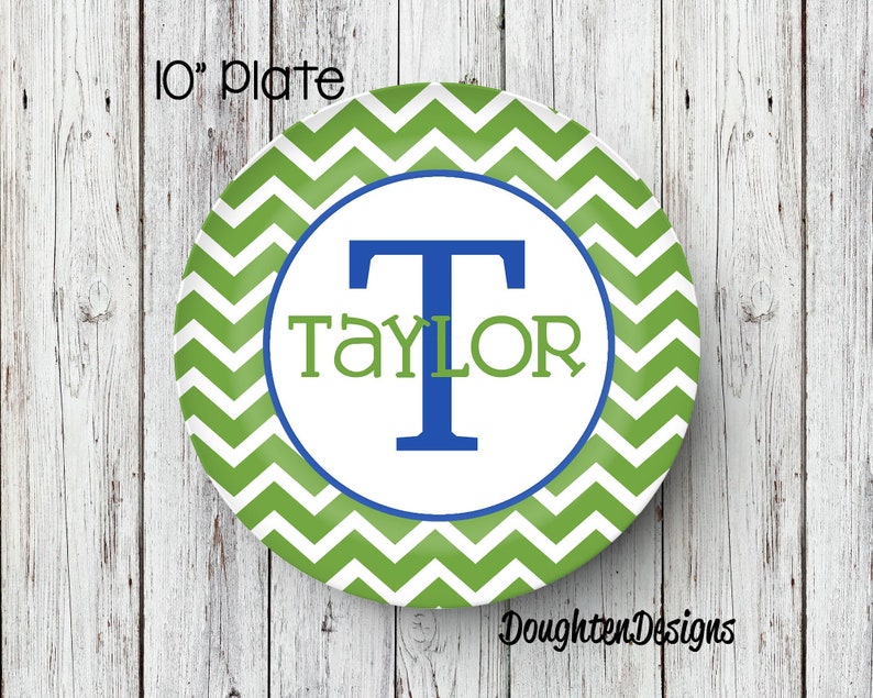 Personalized Name Plate Birthday Plate Personalized Melamine Etsy
