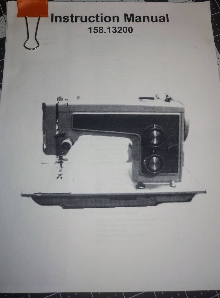 Kenmore 1782 , 158.17820 158.17821- 14 stitch Convertible Sewing Machine  Instruction Manual PDF Download