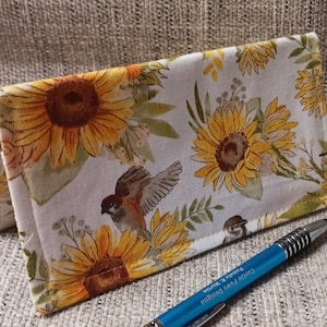 DAISY Bird Capa para talão de cheques Carteira porta-moedas porta-cupons dobrável