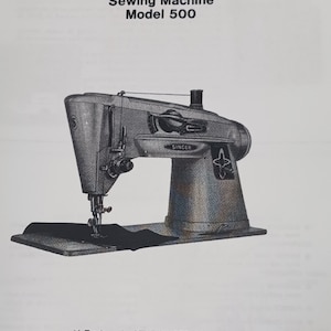VINTAGE SINGER 500 Sewing Machine Printed Copy of the Instruction Manual