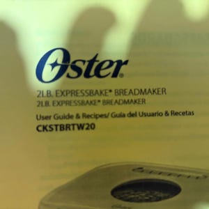OSTER 2LB EXPRESSBAKE Breadmaker Machine Instruction Manual for models CKSTBRTW20 Recipes English or Spanish Language Bild 3