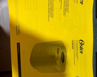 OSTER 2LB EXPRESSBAKE Breadmaker Machine Instruction Manual for models CKSTBRTW20 Recipes English or Spanish Language