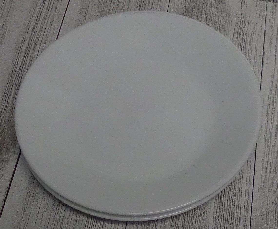 4 CORELLE Dessert Plates Plain White 6.75 Inch EUC Etsy
