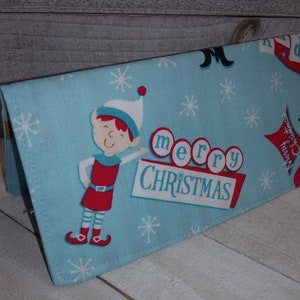 Feliz Natal Elfo CARTEIRA Cartão de Crédito Presente Carteira Clutch Bolsa Carteira Cupom Guardião Pronto-Pronto