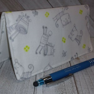 Capa para talão de chequesCarteira porta-cartão de débito Bolsa clutch guardião de cupom pronto para uso