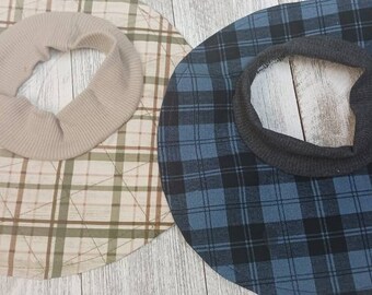 Cat Show Bibs one Cotton Everyday one Quilted Stretch Rib Slip Over Turtle Neck Collar Size Large Set of 2