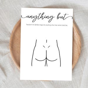 Dirty Bachelorette Party Game Printable, Anything But Game, Adult Hen Party, Funny Bridal Shower Activity, Girls Night Drinking Game image 4