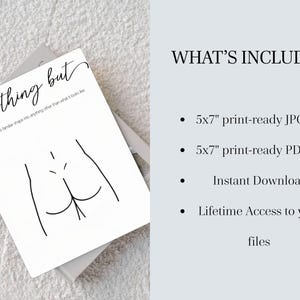Dirty Bachelorette Party Game Printable, Anything But Game, Adult Hen Party, Funny Bridal Shower Activity, Girls Night Drinking Game image 9