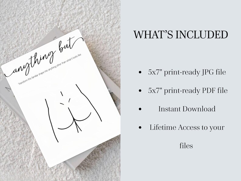 Dirty Bachelorette Party Game Printable, Anything But Game, Adult Hen Party, Funny Bridal Shower Activity, Girls Night Drinking Game image 9