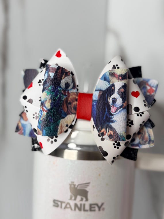 Dog Lover Tumbler Bow (Paws & Pups)