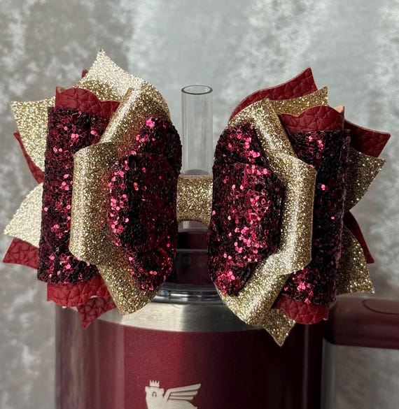 Gold and Maroon Country Gold Stanley Bow
