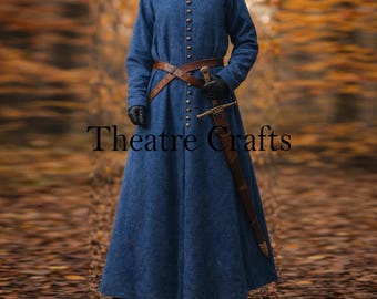 Medieval Coat For Men | Renaissance LARP Costume | Viking Reenactment Robe