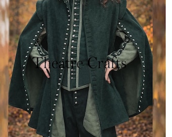 Musketeer Style Fashion Cassock | Cloak For Historical Reenactment | 17th Century costume
