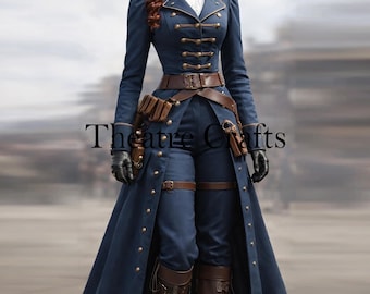 Pirate Captain Ladies Coat | Victorian Era Frock | Fashion Gothic Coat