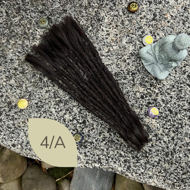 Human Hair Dreadlock Extensions: Crochet Locs, 10 Pcs, 13 different colours image 11